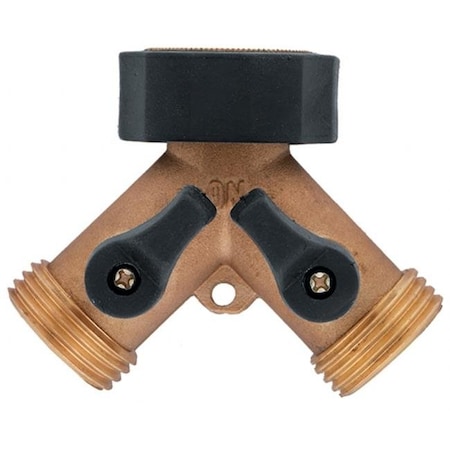 Vortex Brass Hose Y With Shut Off VO81769